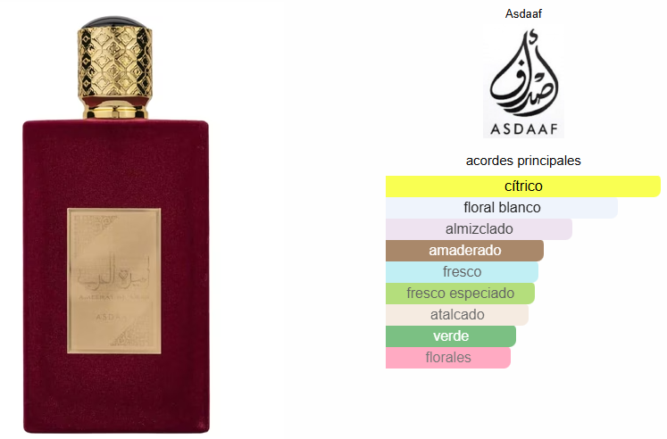 AMEERAT AL ARAB ASDAAF (ROJO)
