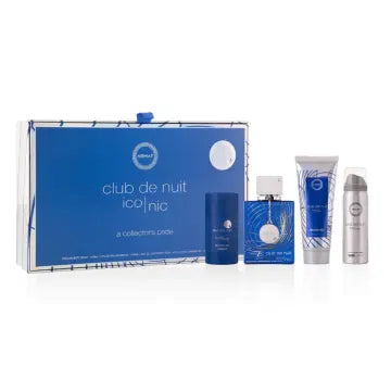 SET CLUB DE NUIT ICONIC 105ml + SPRAY CORPORAL 50ml + DESODORANTE 75ml + GEL DE BAÑO 100ml